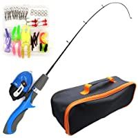 Los mejores  - MANGGUO Juego de cañas de Pescar para niños Principiantes con Bolsa de Equipo de Pesca Impermeable- Kit de caña de…